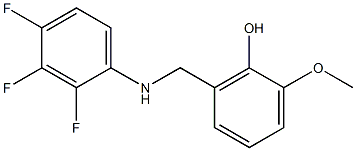 2-methoxy-6-{[(2,3,4-trifluorophenyl)amino]methyl}phenol 구조식 이미지