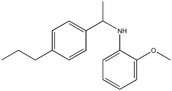 2-methoxy-N-[1-(4-propylphenyl)ethyl]aniline Structure