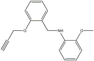 2-methoxy-N-{[2-(prop-2-yn-1-yloxy)phenyl]methyl}aniline 구조식 이미지