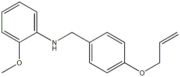2-methoxy-N-{[4-(prop-2-en-1-yloxy)phenyl]methyl}aniline 구조식 이미지