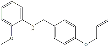 2-methoxy-N-{[4-(prop-2-en-1-yloxy)phenyl]methyl}aniline Structure