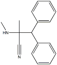 2-methyl-2-(methylamino)-3,3-diphenylpropanenitrile 구조식 이미지