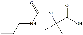 2-methyl-2-{[(propylamino)carbonyl]amino}propanoic acid 구조식 이미지