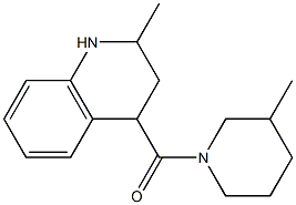 2-methyl-4-[(3-methylpiperidin-1-yl)carbonyl]-1,2,3,4-tetrahydroquinoline 구조식 이미지