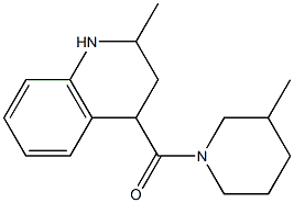 2-methyl-4-[(3-methylpiperidin-1-yl)carbonyl]-1,2,3,4-tetrahydroquinoline Structure