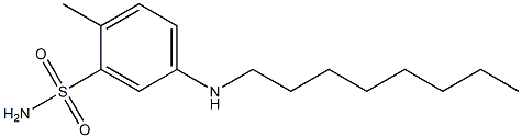 2-methyl-5-(octylamino)benzene-1-sulfonamide 구조식 이미지