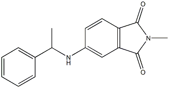 2-methyl-5-[(1-phenylethyl)amino]-2,3-dihydro-1H-isoindole-1,3-dione 구조식 이미지