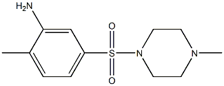 2-methyl-5-[(4-methylpiperazine-1-)sulfonyl]aniline Structure