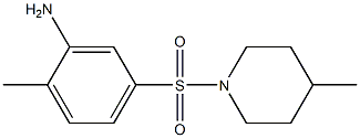 2-methyl-5-[(4-methylpiperidine-1-)sulfonyl]aniline Structure