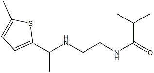 2-methyl-N-(2-{[1-(5-methylthiophen-2-yl)ethyl]amino}ethyl)propanamide Structure