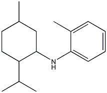 2-methyl-N-[5-methyl-2-(propan-2-yl)cyclohexyl]aniline 구조식 이미지