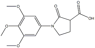 2-oxo-1-(3,4,5-trimethoxyphenyl)pyrrolidine-3-carboxylic acid 구조식 이미지