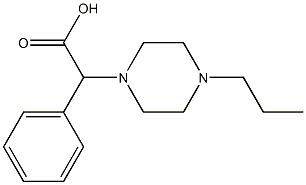 2-phenyl-2-(4-propylpiperazin-1-yl)acetic acid 구조식 이미지