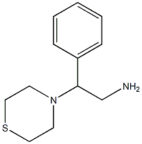 2-phenyl-2-(thiomorpholin-4-yl)ethan-1-amine 구조식 이미지