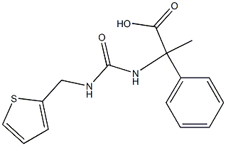 2-phenyl-2-{[(thiophen-2-ylmethyl)carbamoyl]amino}propanoic acid 구조식 이미지