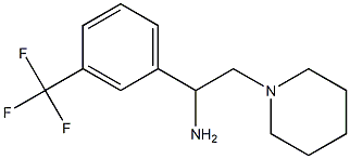 2-piperidin-1-yl-1-[3-(trifluoromethyl)phenyl]ethanamine Structure