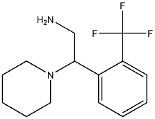 2-piperidin-1-yl-2-[2-(trifluoromethyl)phenyl]ethanamine Structure