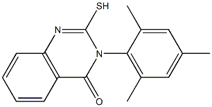 2-sulfanyl-3-(2,4,6-trimethylphenyl)-3,4-dihydroquinazolin-4-one Structure