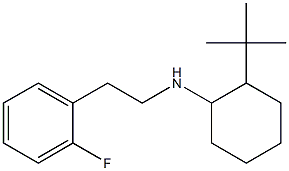 2-tert-butyl-N-[2-(2-fluorophenyl)ethyl]cyclohexan-1-amine 구조식 이미지