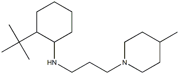 2-tert-butyl-N-[3-(4-methylpiperidin-1-yl)propyl]cyclohexan-1-amine 구조식 이미지