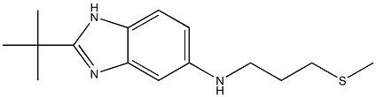 2-tert-butyl-N-[3-(methylsulfanyl)propyl]-1H-1,3-benzodiazol-5-amine 구조식 이미지