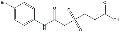 3-({[(4-bromophenyl)carbamoyl]methane}sulfonyl)propanoic acid Structure