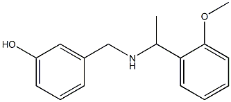 3-({[1-(2-methoxyphenyl)ethyl]amino}methyl)phenol 구조식 이미지