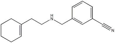 3-({[2-(cyclohex-1-en-1-yl)ethyl]amino}methyl)benzonitrile Structure