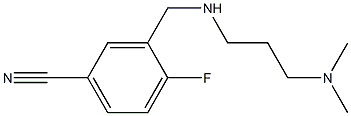 3-({[3-(dimethylamino)propyl]amino}methyl)-4-fluorobenzonitrile 구조식 이미지