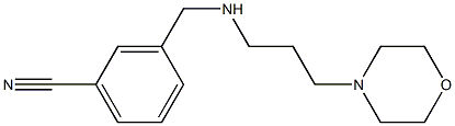 3-({[3-(morpholin-4-yl)propyl]amino}methyl)benzonitrile 구조식 이미지