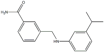 3-({[3-(propan-2-yl)phenyl]amino}methyl)benzamide Structure