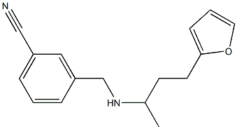 3-({[4-(furan-2-yl)butan-2-yl]amino}methyl)benzonitrile Structure