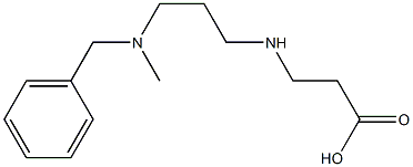 3-({3-[benzyl(methyl)amino]propyl}amino)propanoic acid Structure