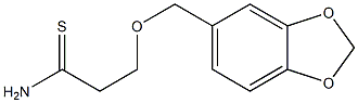 3-(1,3-benzodioxol-5-ylmethoxy)propanethioamide Structure