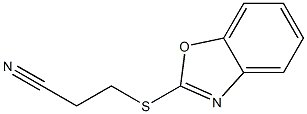 3-(1,3-benzoxazol-2-ylsulfanyl)propanenitrile 구조식 이미지
