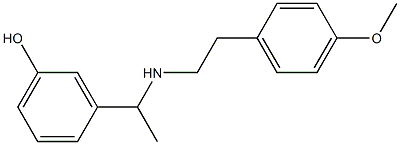 3-(1-{[2-(4-methoxyphenyl)ethyl]amino}ethyl)phenol 구조식 이미지