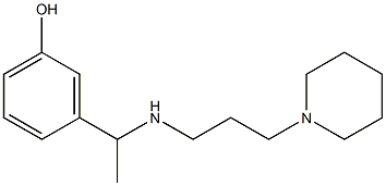 3-(1-{[3-(piperidin-1-yl)propyl]amino}ethyl)phenol Structure