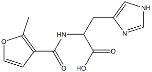 3-(1H-imidazol-4-yl)-2-[(2-methyl-3-furoyl)amino]propanoic acid 구조식 이미지