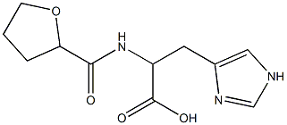 3-(1H-imidazol-4-yl)-2-[(tetrahydrofuran-2-ylcarbonyl)amino]propanoic acid 구조식 이미지