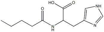 3-(1H-imidazol-4-yl)-2-pentanamidopropanoic acid Structure