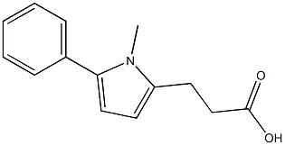 3-(1-methyl-5-phenyl-1H-pyrrol-2-yl)propanoic acid Structure