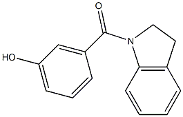 3-(2,3-dihydro-1H-indol-1-ylcarbonyl)phenol Structure