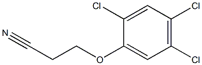 3-(2,4,5-trichlorophenoxy)propanenitrile Structure