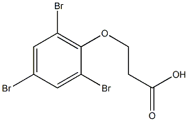 3-(2,4,6-tribromophenoxy)propanoic acid 구조식 이미지