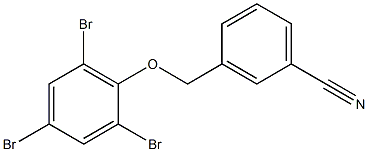3-(2,4,6-tribromophenoxymethyl)benzonitrile 구조식 이미지