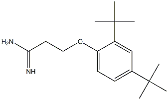 3-(2,4-di-tert-butylphenoxy)propanimidamide 구조식 이미지