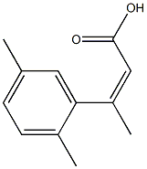 3-(2,5-dimethylphenyl)but-2-enoic acid 구조식 이미지