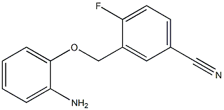 3-(2-aminophenoxymethyl)-4-fluorobenzonitrile Structure