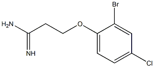 3-(2-bromo-4-chlorophenoxy)propanimidamide 구조식 이미지