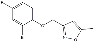 3-(2-bromo-4-fluorophenoxymethyl)-5-methyl-1,2-oxazole Structure